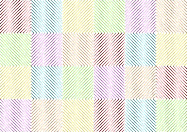 Kleurrijke strepen tegenovergestelde kwadraat — Stockvector