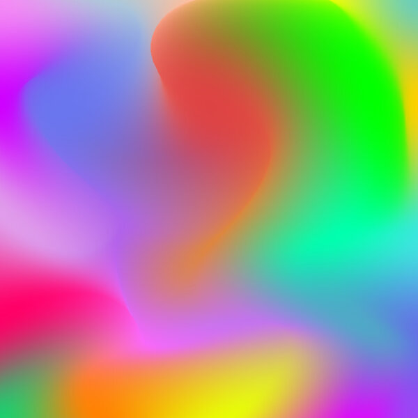 Background painted with gradients in vivid rainbow colors