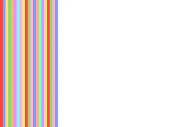 Kleurrijke verticale strepen op de linkerzijde — Stockfoto