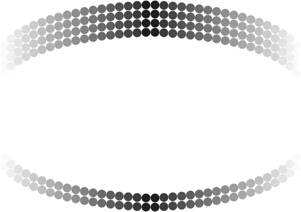 Siyah noktalar ders semicircles alanındaki — Stok fotoğraf