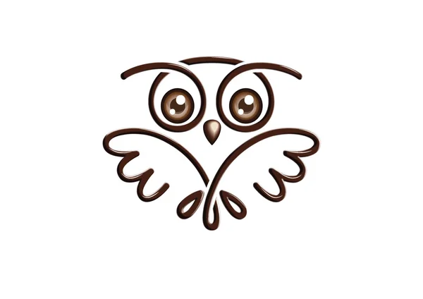 Baykuş logolu — Stok Vektör