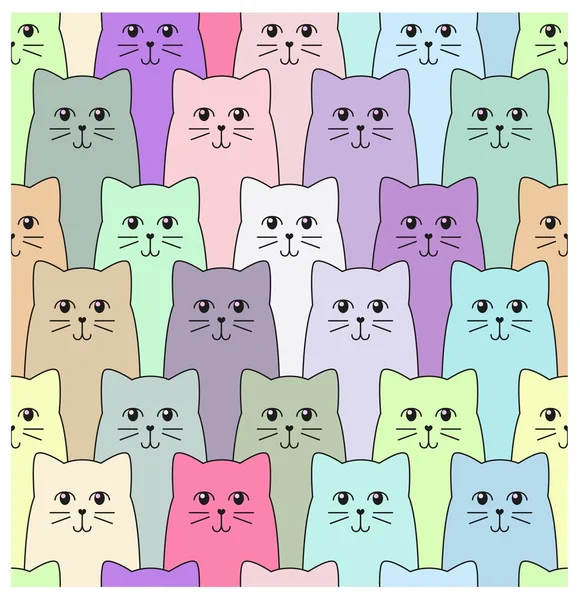 Kočky vzor pro svůj design — Stockový vektor