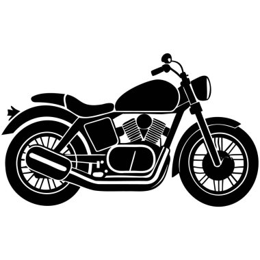 motorcycle motorbike silhouette vector illustration design graphic design