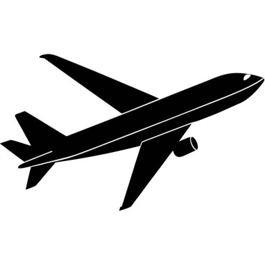 plane icon. simple illustration of plane vector icon for web design isolated on white background