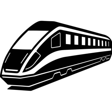 Tren ikonu. Tren ikonu. Beyaz üzerine izole edilmiş vektör illüstrasyonu.