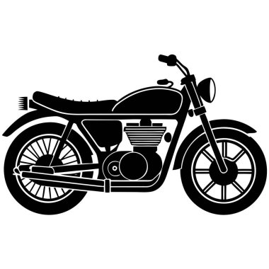 motosiklet silueti simgesi