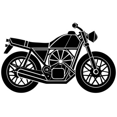 motosiklet simgesi vektör illüstrasyonu