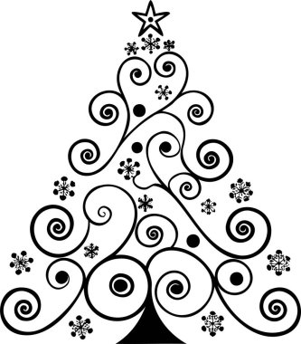 topları ile Noel ağacı