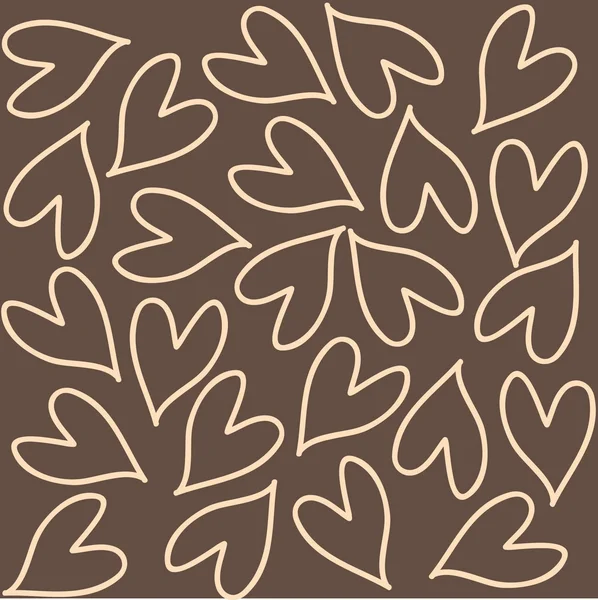 Seamless pattern with a hearts — Stock Vector