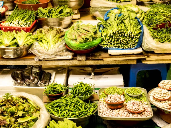 Verduras Frescas Mercado Gwangjang Seúl Corea Del Sur Alimentación Saludable —  Fotos de Stock