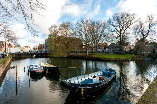 Hoorn Países Bajos Diciembre 2009 Calle Cerca Del Lago Pequeña — Foto de Stock