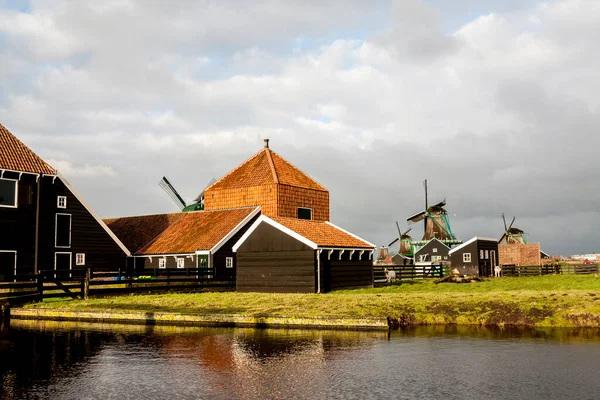 Zaandam Hollandia 2009 December Zaanse Schans Szabadtéri Múzeum Zaandam Városában — Stock Fotó