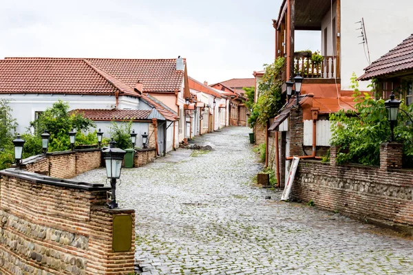 Calle Pequeña Ciudad Sighnaghi Signagi Región Kakheti Georgia — Foto de Stock