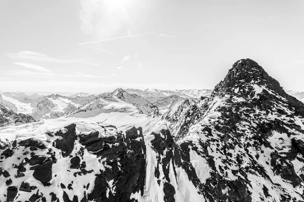 Alp Dağlarının Güzel Manzarası Avusturya Stubai — Stok fotoğraf