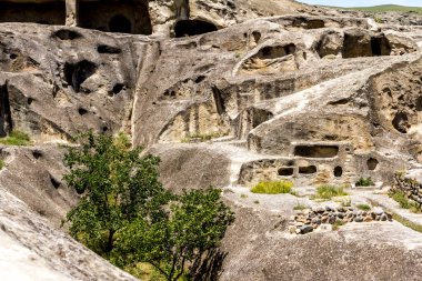 Gürcistan 'daki Antik Mağara Kasabası, Gori kasabası yakınlarındaki Uplistsikhe mağarası, Georgia