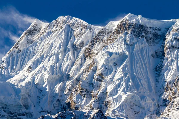 Annapurna Iii Jest Górą Łańcuchu Górskim Annapurna 7555 Metrów Wysokości — Zdjęcie stockowe