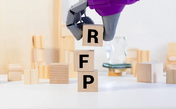 Návrh Slova Bloku Podnikatelského Konceptu Rfp — Stock fotografie