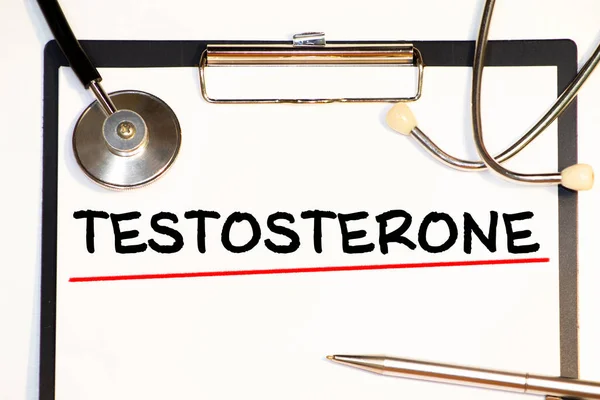 Testosterone. Treatment and prevention of disease. Syringe and vaccine. Medical concept. Selective focus