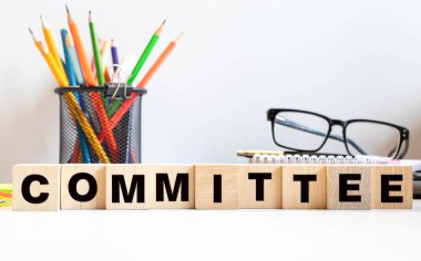 COMITTEE kelimesi yapı taşları, konsept ile yapılır
