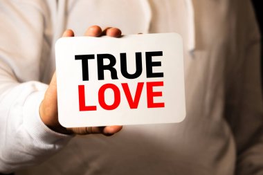 Güzel bir günde Gerçek Aşk Kartı.
