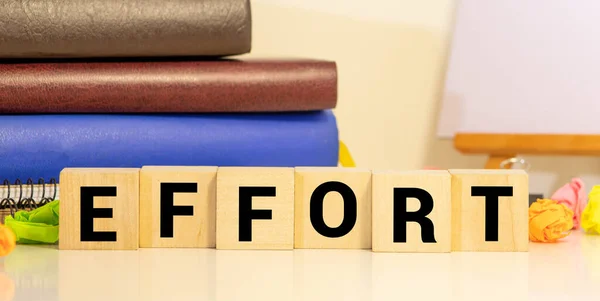 Effort Word Made Building Blocks Concept — Stock Photo, Image