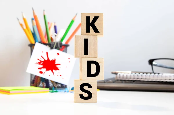 Kids Stavas Alfabetet Building Blocks — Stockfoto