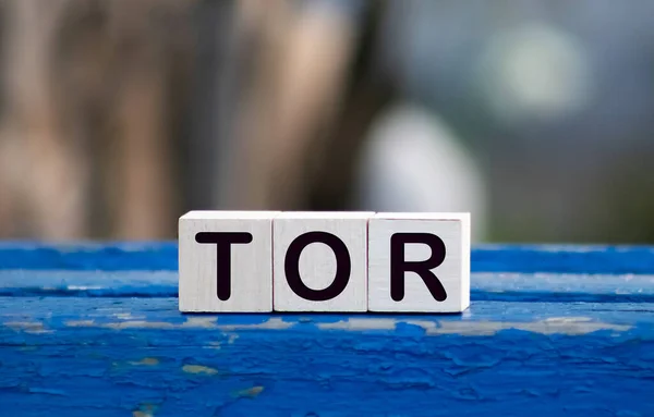 Tor 단어를 컴퓨터에요 인터넷 — 스톡 사진