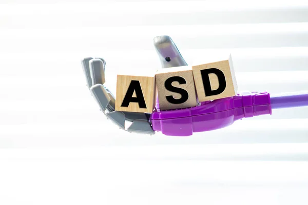 Autism Spektrumstörning Asd Horisontella Block Affärsidé — Stockfoto