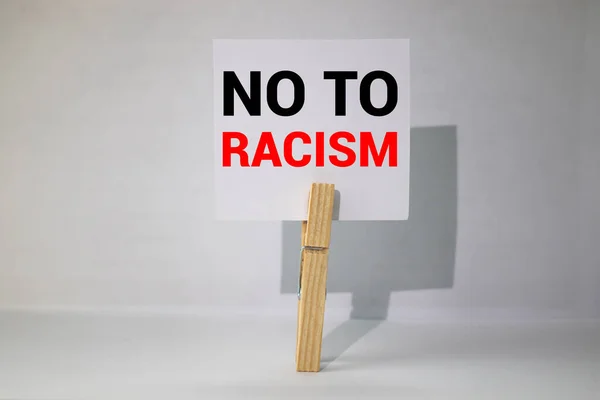 Racism African Children Showing Blackboard Big Blackboard Being Hold Two — Stock Photo, Image