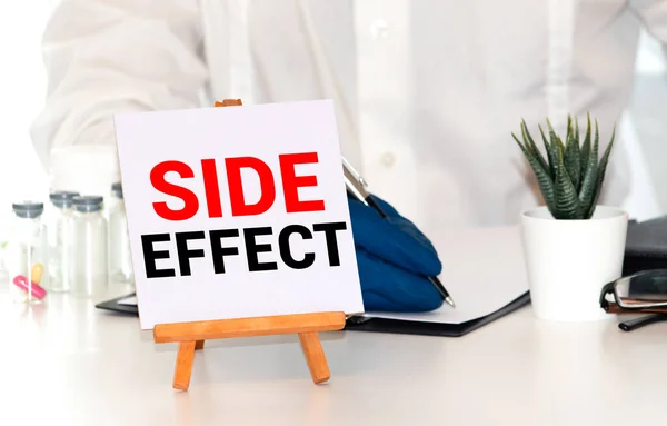 Side Effects - Medical doctor shows information, concept
