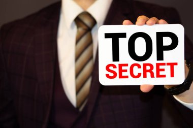 İş yerinde çok gizli bir klasör ya da dosya.