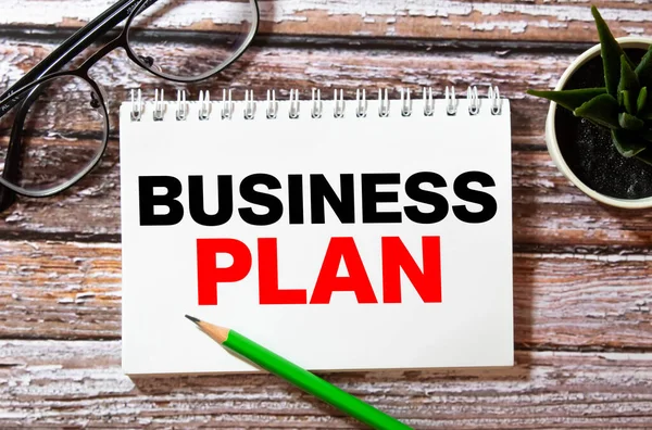 Concept Business Plan Sur Papier Blanc — Photo