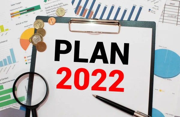 Noter Med Inskriptionsmål 2022 Planering Planer Och Uppgifter Nya Affärsidéer — Stockfoto