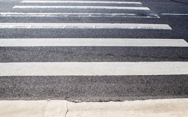 Zebra traffic walk way in the city — Stock Photo, Image