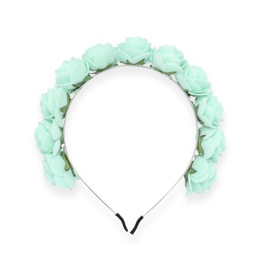 çelenk izole mavi çiçekli