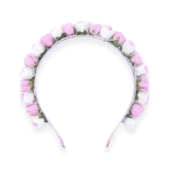 Wreath with roses isolated — Stock Photo, Image