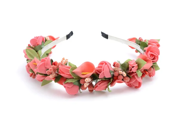 Wreath with flowers isolated — Stock Photo, Image