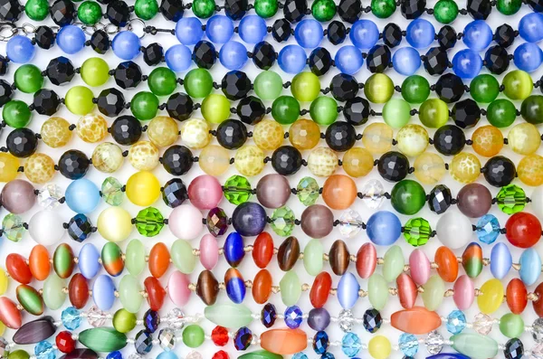 Textúra a színes gyöngyök — Stock Fotó