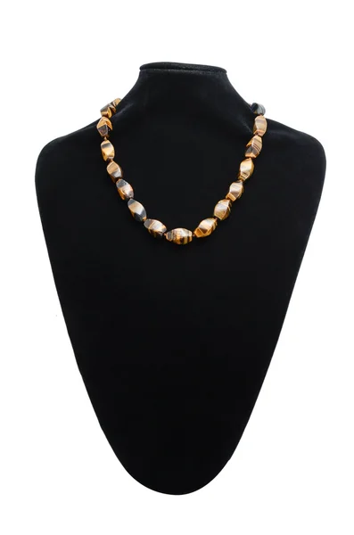 Necklace on a mannequin isolated — Stock Photo, Image