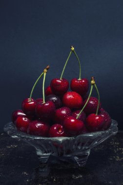 Cherries in a saucer