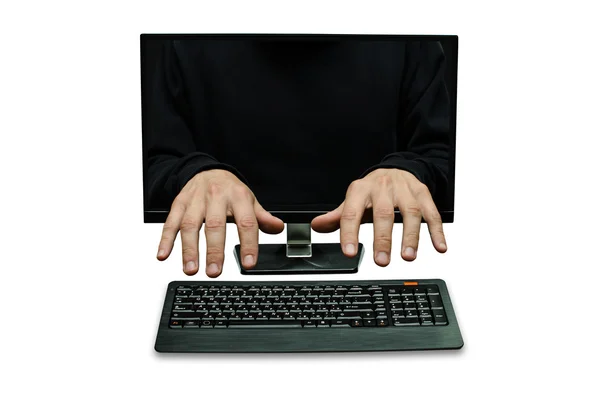 Hacking de computador — Fotografia de Stock