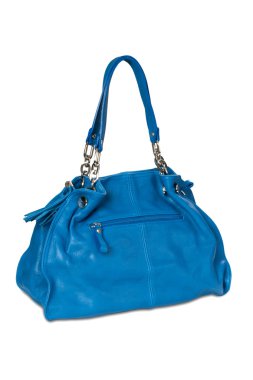 Beyaz bir arka planda kadın çanta