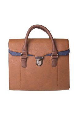 Beyaz bir arka planda kadın çanta