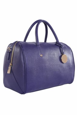 Beyaz bir arka planda kadın çanta