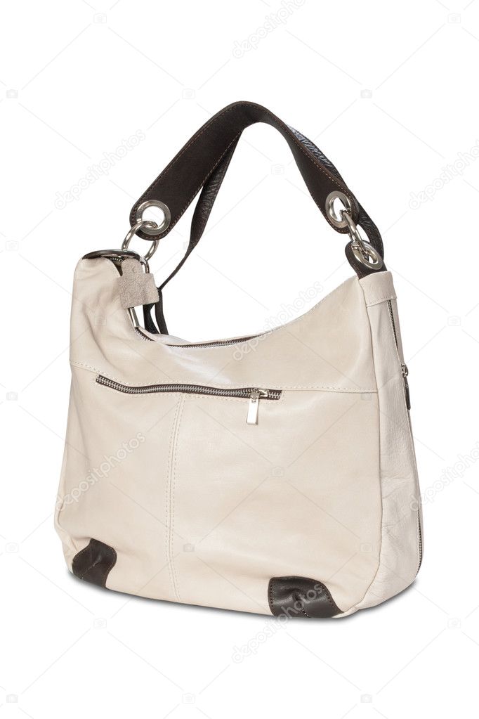 Women's handbag on a white background
