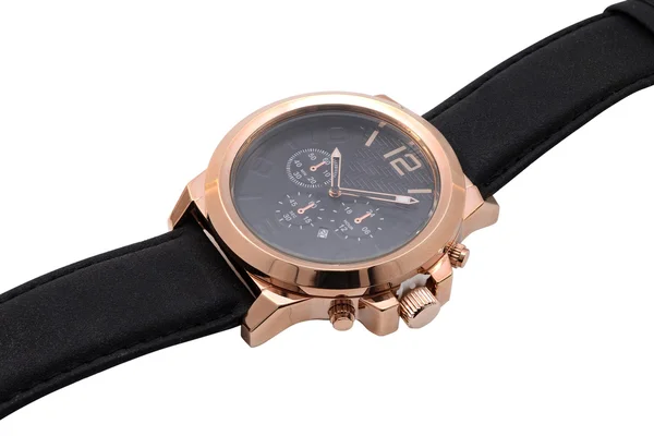 Men's wristwatch on a white background — Stock Photo, Image