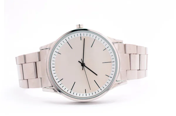 Armbanduhr auf weißem Hintergrund — Stockfoto