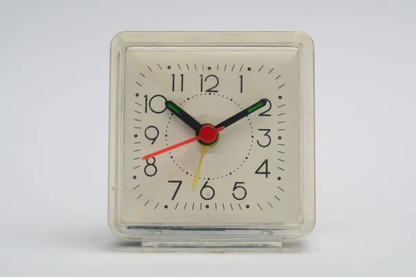 Reloj despertador cuadrado de plástico —  Fotos de Stock