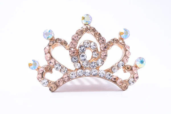 Tiara su sfondo bianco — Foto Stock