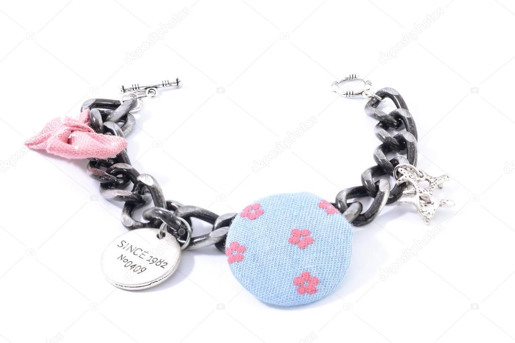 bracelet chain on a white background